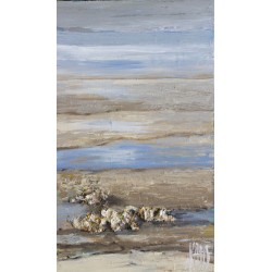 Les rochers - Michèle Kaus : Peinture Acrylique sur Toile - Galerie Arnaud