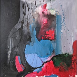 La porte rouge - Benoit Guerin : Acrylique sur toile - Galerie Antoine