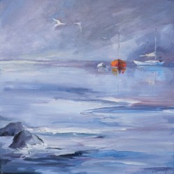 Le ciel gris - Liliane Paumier : Peinture Acrylique sur Toile - Galerie Antoine