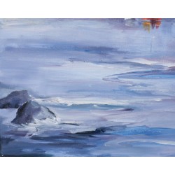 Le ciel gris - Liliane Paumier : Peinture Acrylique sur Toile - Galerie Arnaud