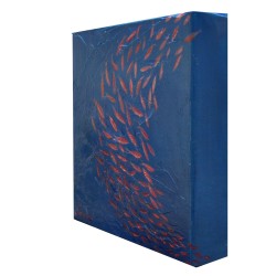 Les petits poissons roses - Dane : Acrylique sur toile - Galerie Arnaud