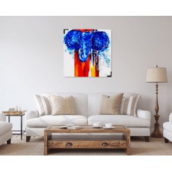 Elephantasy - Corinne Vilcaz : Huile sur toile - Galerie Arnaud