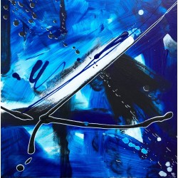 L'ombre bleue - Marianne Lefevre : Acrylique sur toile - Galerie Arnaud