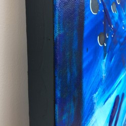 L'ombre bleue - Marianne Lefevre : Acrylique sur toile - Galerie Antoine