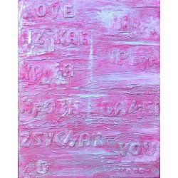 Lettre d'amour - Bridg' : Acrylique sur toile - Galerie Antoine