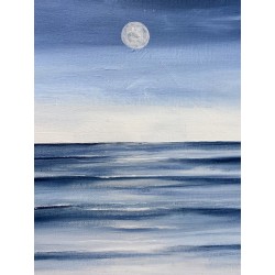 To the moon and back - Marianne Lefevre : Acrylique sur toile - Galerie Arnaud