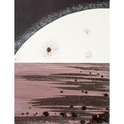 Baobabs en clair de lune - Mileg : Acrylique sur toile - Galerie Arnaud