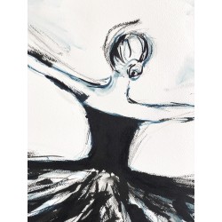 Chopin IV- Marcela Zemanova : Encre sur papier - Galerie Arnaud