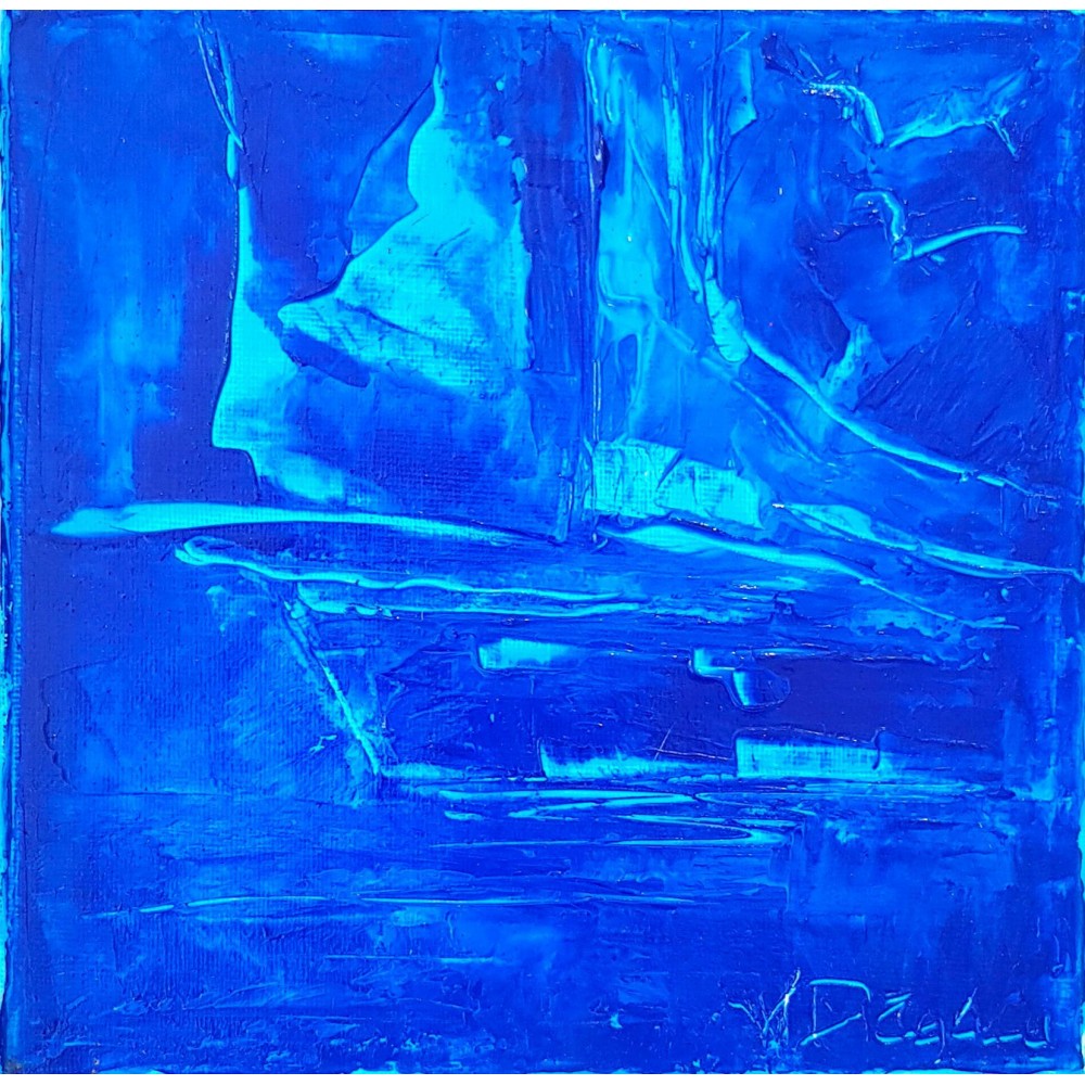 Le bateau fantome - Valérie Dragacci : Huile sur toile - Galerie Arnaud