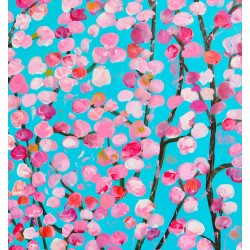Fleurs de cerisier - Dane : Acrylique sur toile - Galerie Arnaud