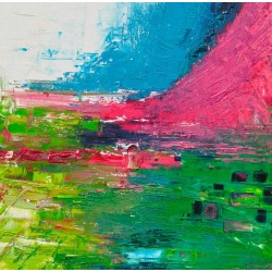 La vague rose - F Laine : Huile sur toile - Galerie Arnaud