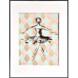 Ballerina I - Marcela Zemanova : Encre sur papier - Galerie Arnaud