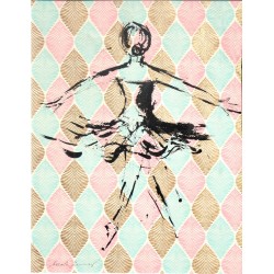 Ballerina I - Marcela Zemanova : Encre sur papier - Galerie Antoine