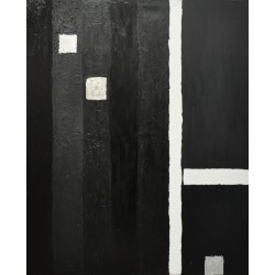 Black graphic - Bridg' : Acrylique sur toile - Galerie Arnaud