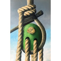 Green deadeye - Patrick Chevailler : Huile sur toile - Galerie Antoine