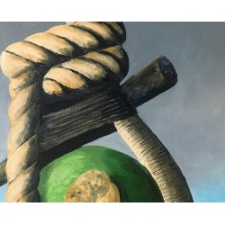 Green deadeye - Patrick Chevailler : Huile sur toile - Galerie Arnaud