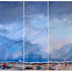 En bord de mer - Liliane Paumier : Peinture Acrylique sur Toile - Galerie Antoine