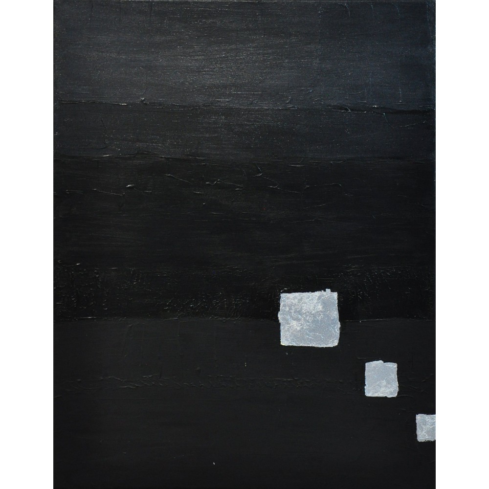 Black graphic II- Bridg' : Acrylique sur toile - Galerie Arnaud