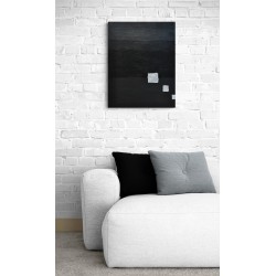 Black graphic II- Bridg' : Acrylique sur toile - Galerie Arnaud