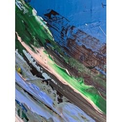 La vague - Benoit Guerin : Acrylique sur toile - Galerie Arnaud