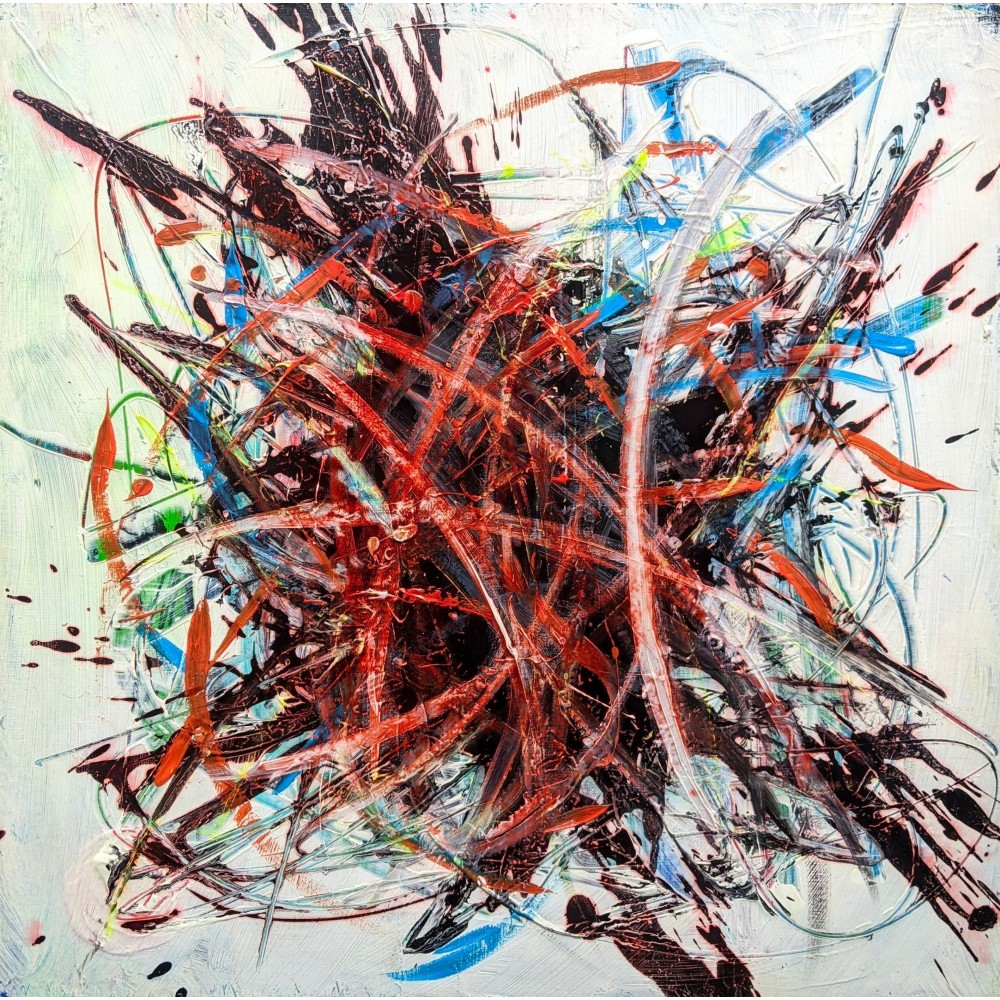 Particules élémentaires- Benoit Guerin : Acrylique sur toile - Galerie Arnaud, la rochelle