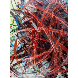 Particules élémentaires- Benoit Guerin : Acrylique sur toile - Galerie Arnaud, la rochelle