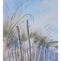 Dans la dune - Fabien Renault : Acrylique sur toile - Galerie Arnaud, La Rochelle