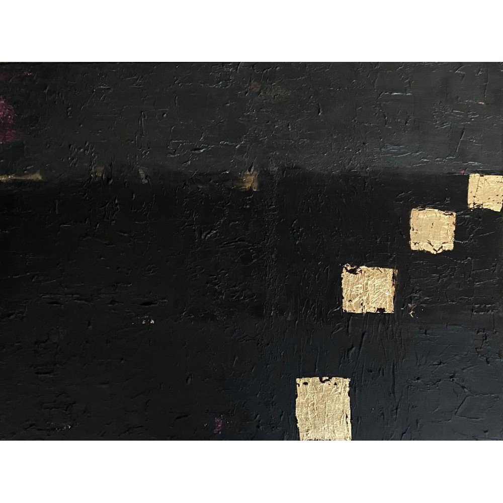 Black graphic III- Bridg' : Acrylique sur toile - Galerie Arnaud, La Rochelle