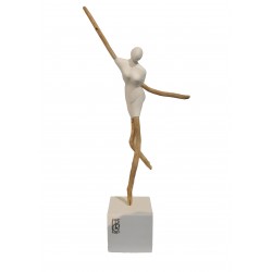 Sur une jambe - Pierrette Dijonneau : Platre modelé - Galerie Arnaud La Rochelle
