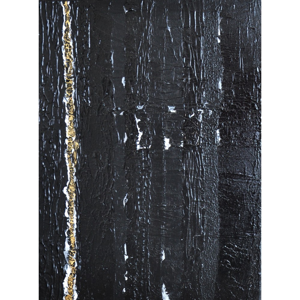 Matière noire - Bridg' : Acrylique sur toile - Galerie Arnaud