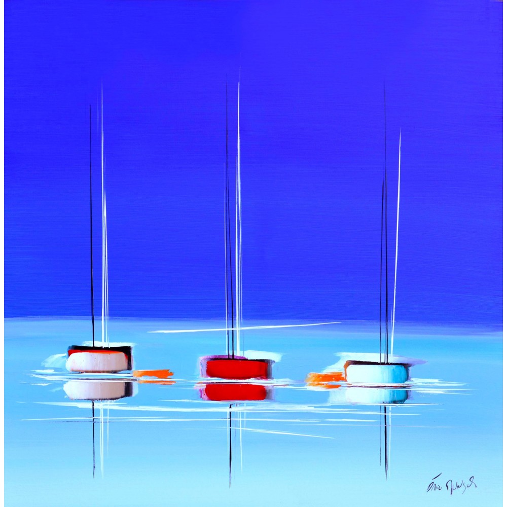 Just a blue dream - Eric Munsch : Huile sur toile - Galerie Arnaud