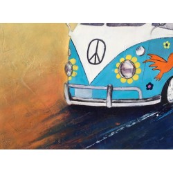 Peace and love - Dane : Acrylique sur toile - Galerie Arnaud
