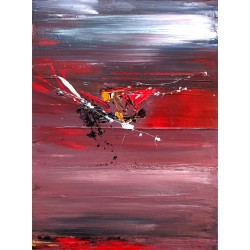 Red Dragonfly - Benoit Guerin : Acrylique sur toile - Galerie Arnaud, la rochelle