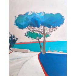 Seaside, La Rochelle - Benoit Guerin : Acrylique sur toile - Galerie Arnaud, la rochelle