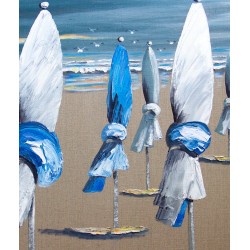 Sur le sable - Michèle Kaus : Peinture Acrylique sur Toile - Galerie Arnaud