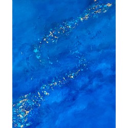 Bleu lumiere - Milla Laborde : Acrylique sur toile- Galerie Arnaud la rochelle