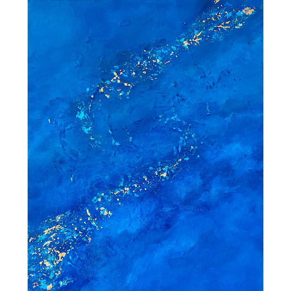 Bleu lumiere - Milla Laborde : Acrylique sur toile- Galerie Arnaud la rochelle