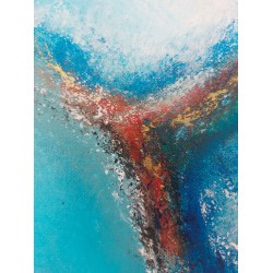Vue du ciel 2 - Milla Laborde : Acrylique sur toile- Galerie Arnaud la rochelle