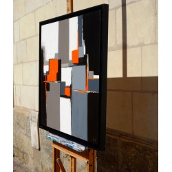 Entre jour et nuit - Sylvie B. : Acrylique sur toile - Galerie Arnaud, la rochelle