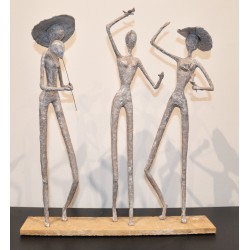 Bucolic walk between friends - ChrisB : Sculpture - Galerie Arnaud la Rochelle